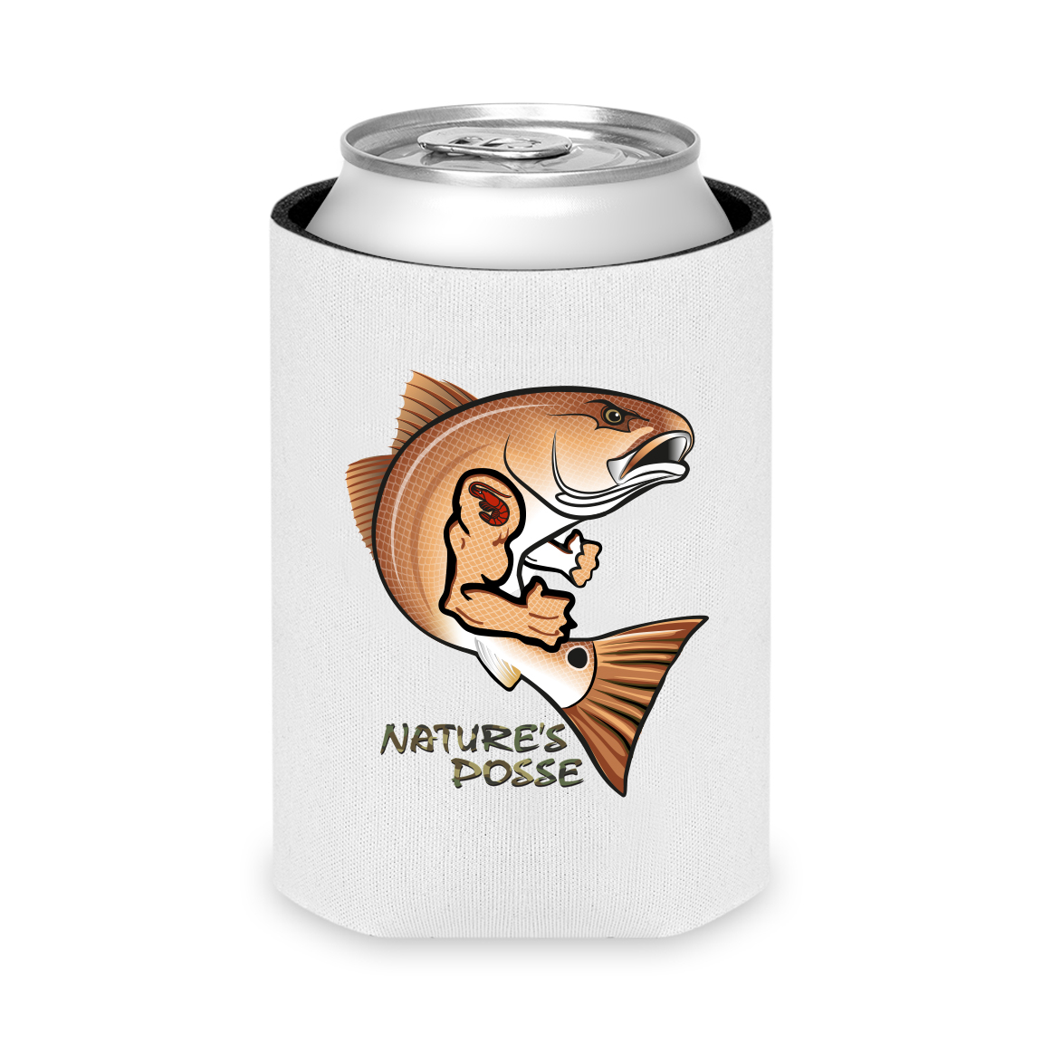 Rowdy Redfish Can Cooler