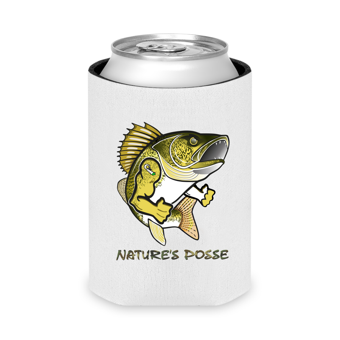 Wiley Walleye Can Cooler