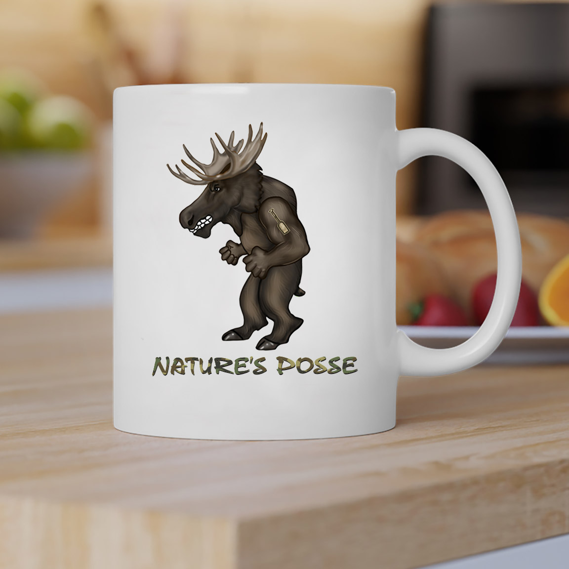 Mighty Moose Ceramic Coffee Mug